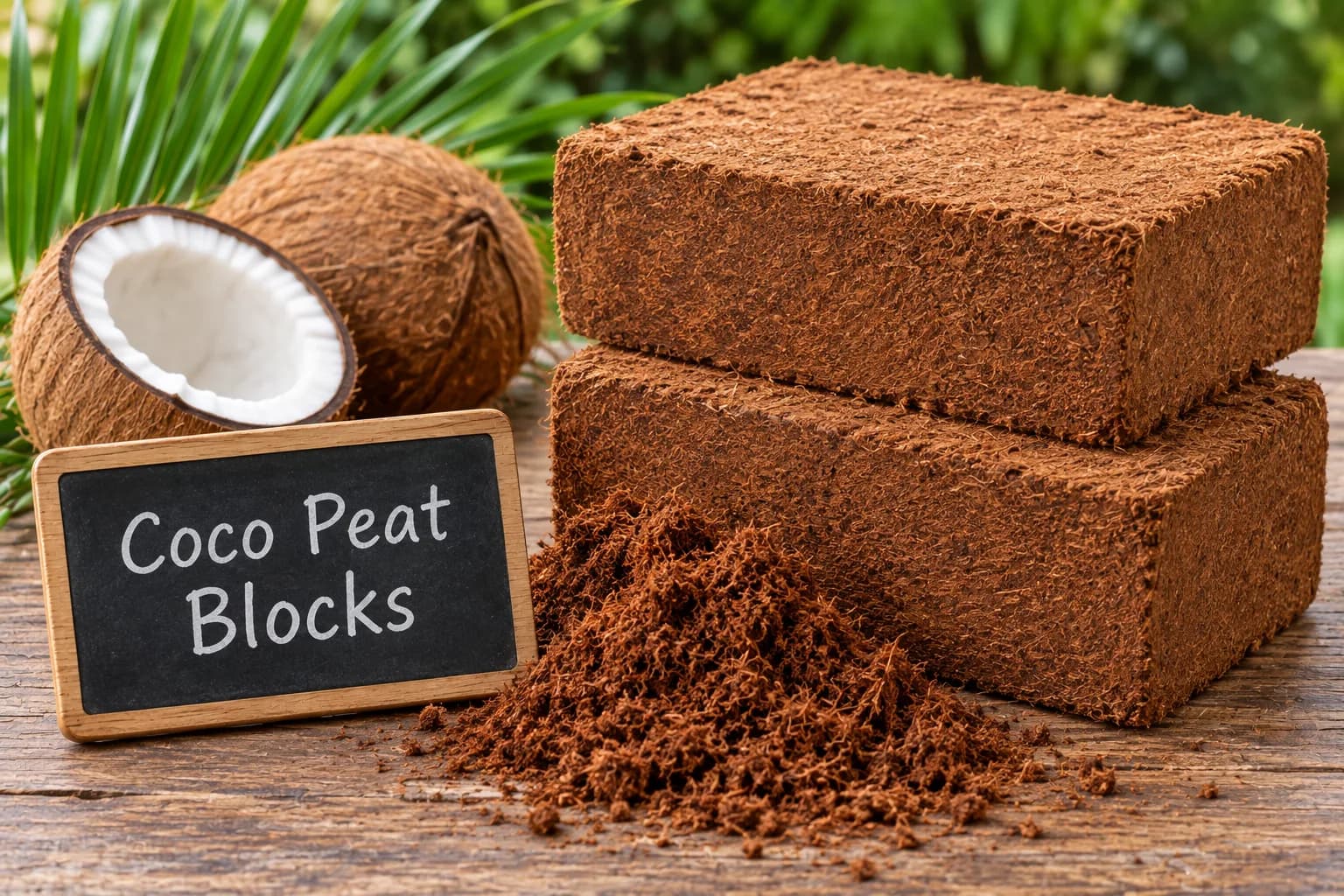 Coco Peat Blocks for export from India