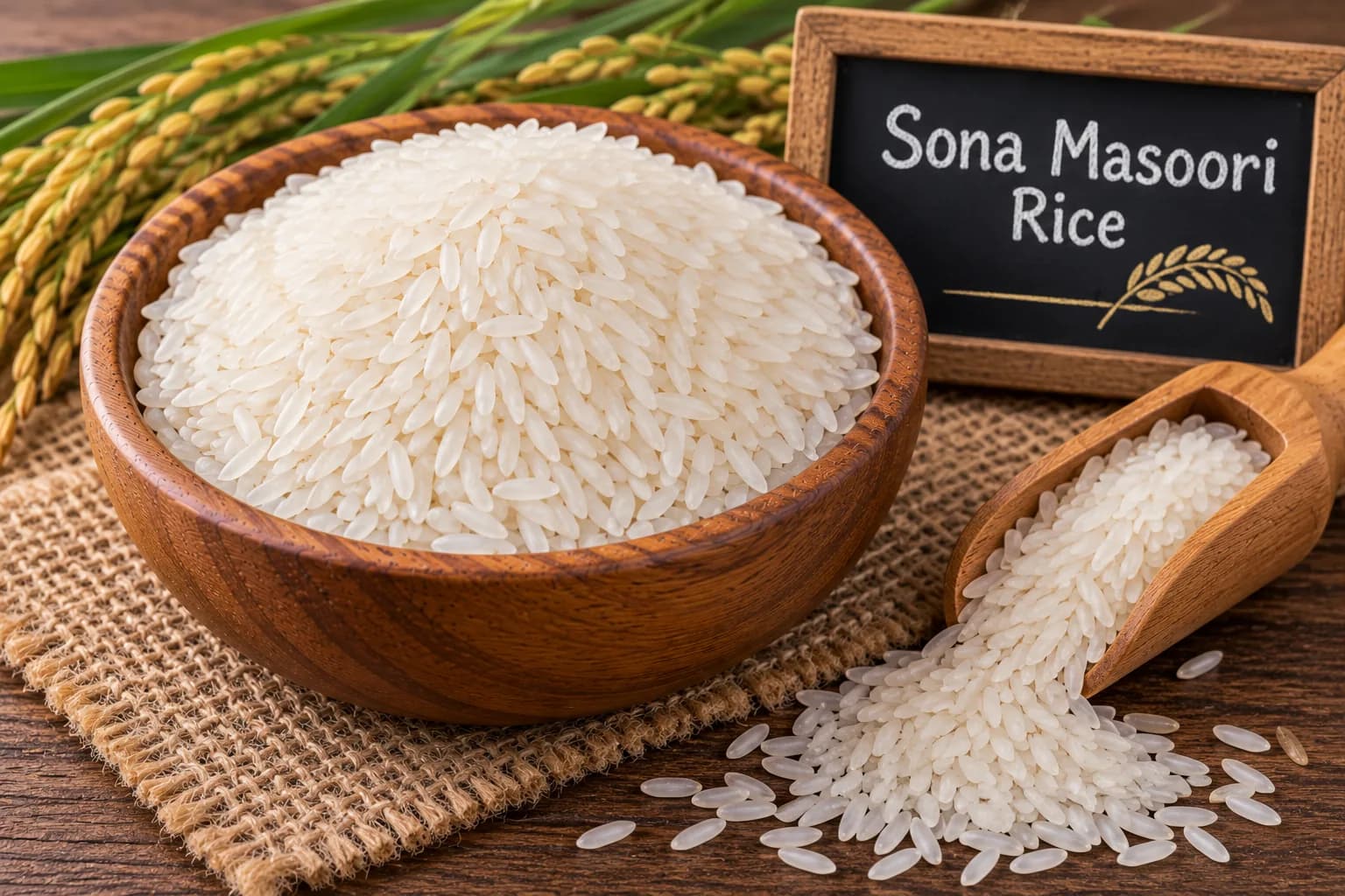Sona Masoori Rice for export from India